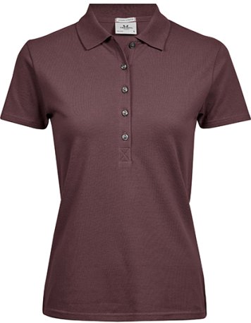 Dámska polokošela (Tee Jays Womens Luxury Stretch Polo) > červená (grape) > 2XL