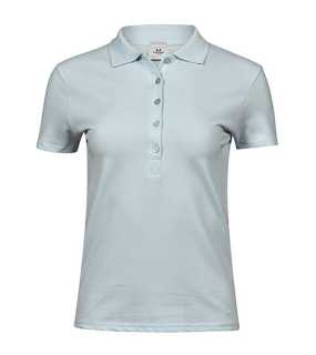 Dámska polokošela (Tee Jays Womens Luxury Stretch Polo) > modrá (ice) > S