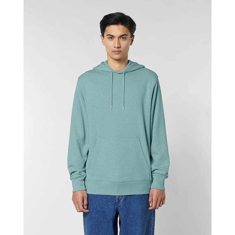 Unisex mikina (STANLEY/STELLA Archer) > zelená (teal monstera) > L