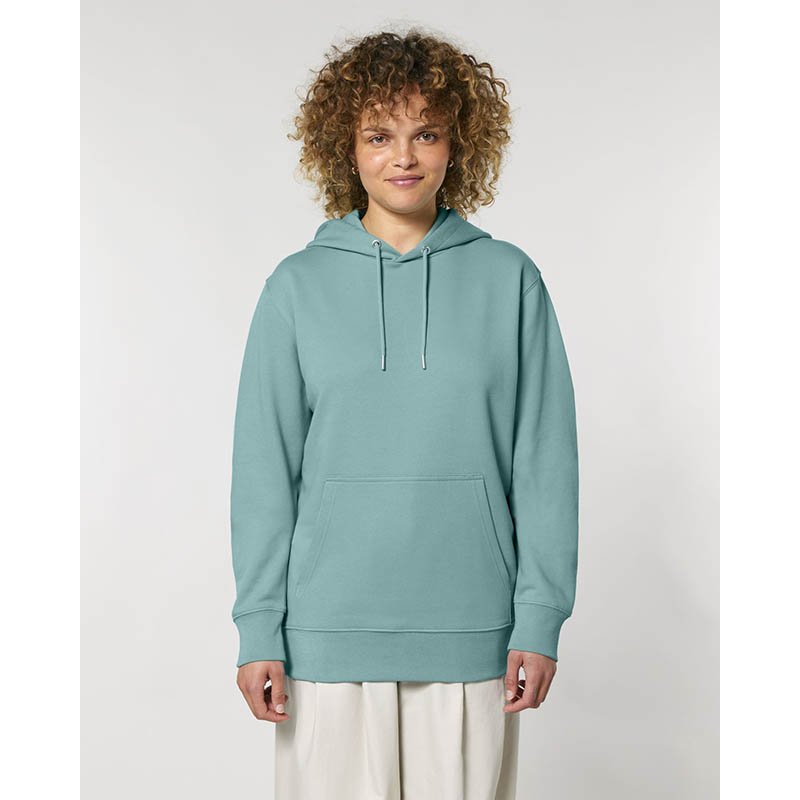 Unisex mikina (STANLEY/STELLA Archer) > zelená (teal monstera) > L