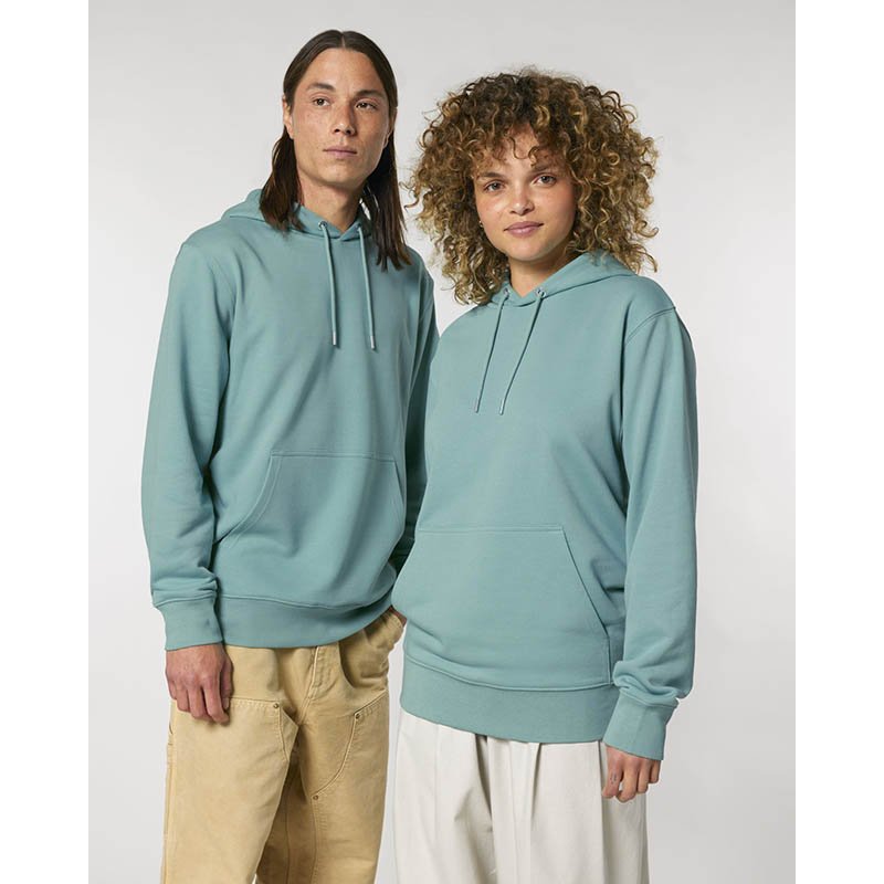 Unisex mikina (STANLEY/STELLA Archer) > zelená (teal monstera) > L