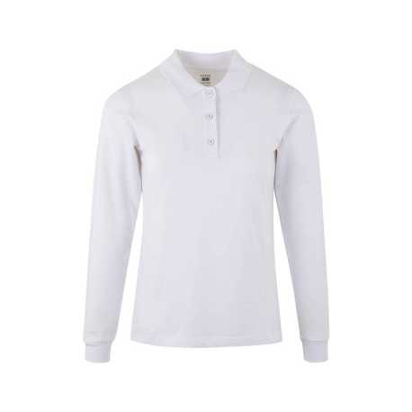 Dámska polokošeľa (MUKUA LONG-SLEEVE WOMAN POLO) > biela > M