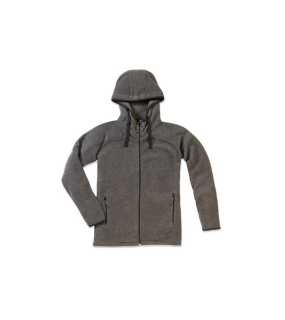 Pánska fleece bunda (STEDMAN Active Power Fleece Jacket)>šedá (anthracitheather)>S