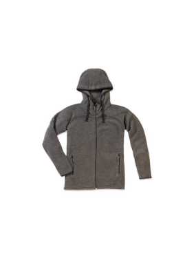 Pánska fleece bunda (STEDMAN Active Power Fleece Jacket)>šedá (anthracitheather)>S