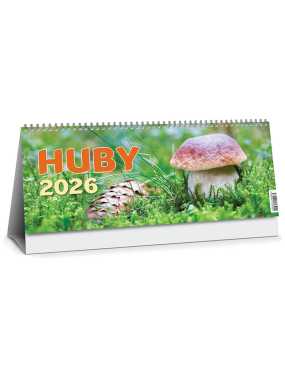 Stolový kalendár (Huby 2026) - 30 x 12 cm
