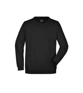 Unisex mikina (JN Round Sweat Heavy) > čierna > L