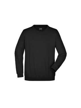 Unisex mikina (JN Round Sweat Heavy) > čierna > L