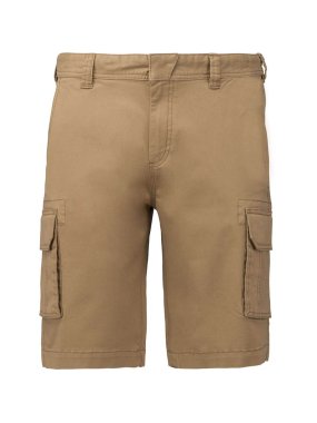 Pánske krátke nohavice (KARIBAN MEN'S MULTIPOCKET BERMUDA SHORTS)>hnedá (camel)>42