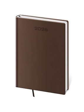 Diár (Soft 2026) - 14,5 x 20,5 cm > hnedá > denný A5