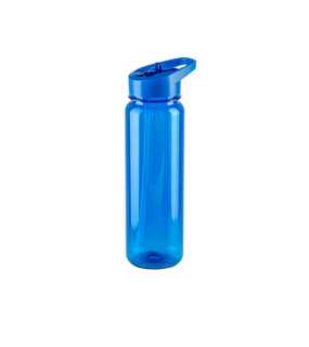 rPET športová fľaša s lesklým priesvitným povrchom 750 ml > modrá