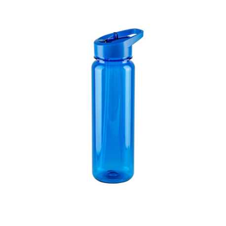 rPET športová fľaša s lesklým priesvitným povrchom 750 ml > modrá
