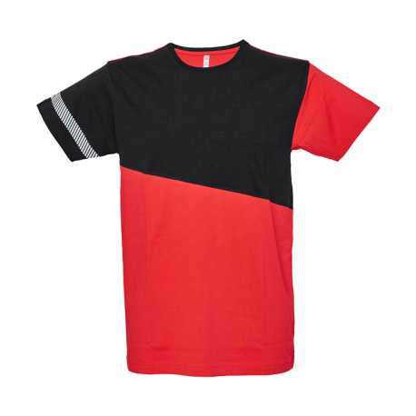 Pánske tričko (MAASTRICHT by JR) > červená / čierna > 3XL