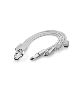 USB kábel 3 v 1 > strieborná