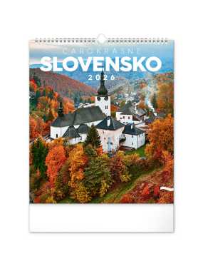 Nástenný kalendár (Čarokrásne Slovensko 2026) - 30 x 34 x 1 cm