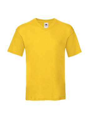 Pánske tričko(FRUIT OF THE LOOM Original V Neck T) > žltá(sunflower) > 3XL