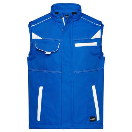 Pánska pracovná vesta(DAIBER Workwear Softshell Vest-Level 2)>modrá (royal) / biela>XS