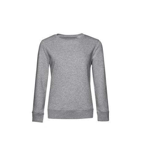 Dámska mikina (B&C Organic Crew Neck /women)>šedá (heather)>S