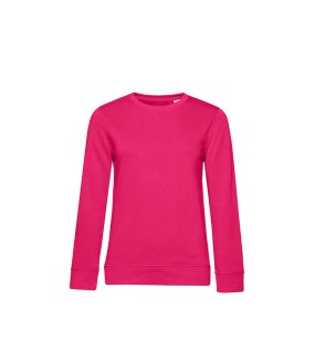 Dámska mikina (B&C Organic Crew Neck /women)>ružová (magenta)>L