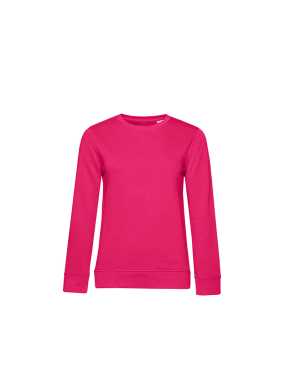 Dámska mikina (B&C Organic Crew Neck /women)>ružová (magenta)>L