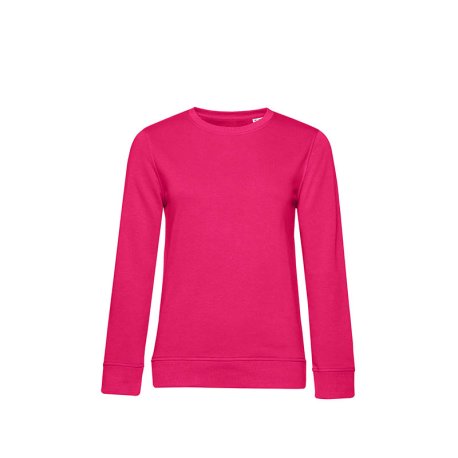 Dámska mikina (B&C Organic Crew Neck /women)>ružová (magenta)>S