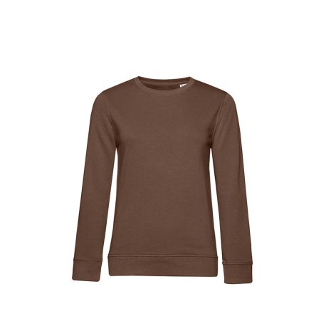 Dámska mikina (B&C Organic Crew Neck /women)>hnedá (mocha)>S