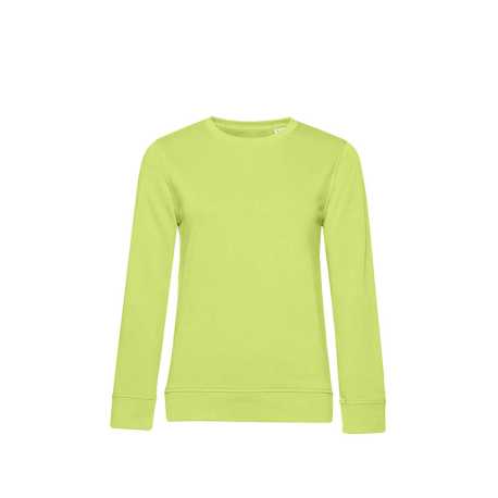 Dámska mikina (B&C Organic Crew Neck /women)>zelená (lime)>S