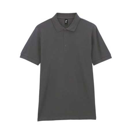 Pánska polokošeľa (GILDAN COTTON ADULT DOUBLE PIQUÉ POLO) > šedá (charcoal) > 2XL