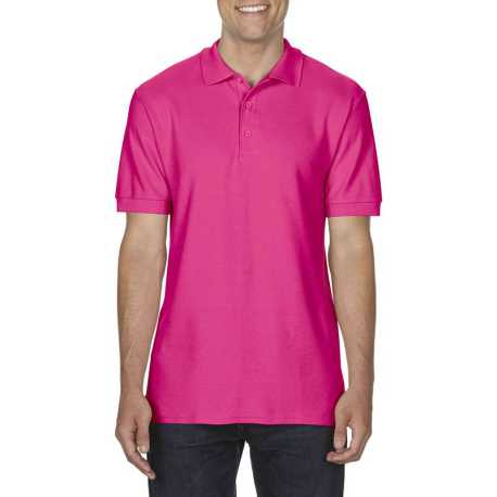 Pánska polokošeľa (GILDAN COTTON ADULT DOUBLE PIQUÉ POLO) > ružová (heliconia) > M