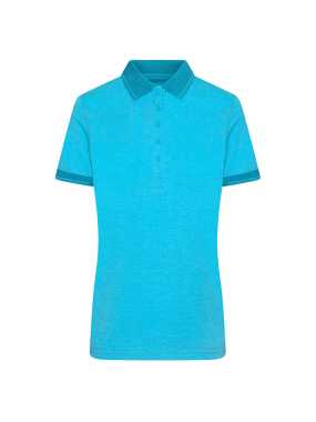 Dámska polokošeľa(J&N LADIES' HEATHER POLO) > tyrkysová (melange)/tyrkysová > M