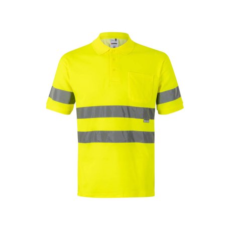 Pánska polokošeľa (VELILLA HV SS COTTON POLO) > žltá (hi-vis) > 2XL