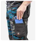 Pánske nohavice (RIMECK Vertex Camo) > modrá (camouflage petrol) > 44