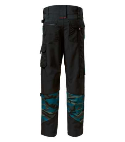 Pánske nohavice (RIMECK Vertex Camo) > modrá (camouflage petrol) > 44