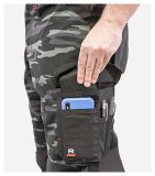 Pánske nohavice (RIMECK Vertex Camo) > šedá (camouflage dark) > 44