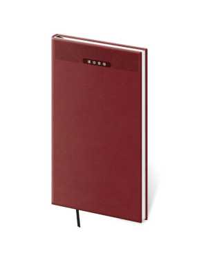 Diár (Print Classic 2026) - 8 x 15 cm > červená (anglická) > týždenný vreckový