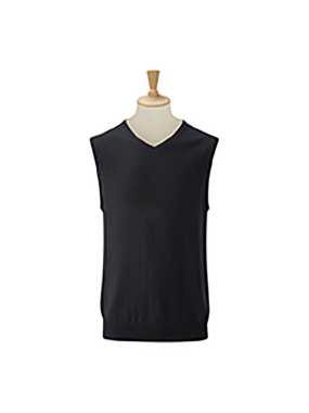 Pánsky sveter(V-Neck Sleeveless Knitted RUSSELL) > čierna > 3XL
