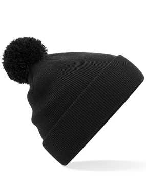 Detská čiapka (Beechfield Junior Original Pom Pom Beanie) > čierna