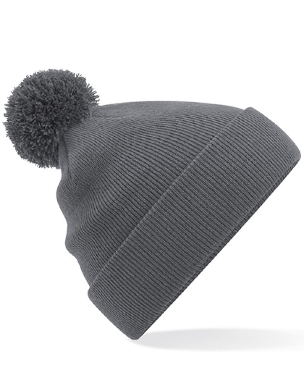 Detská čiapka (Beechfield Junior Original Pom Pom Beanie) > šedá (graphite)