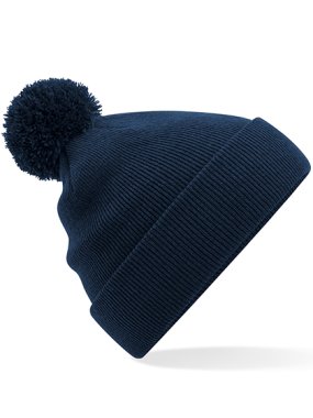 Detská čiapka (Beechfield Junior Original Pom Pom Beanie) > modrá (french navy)