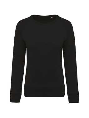 Dámska mikina(KARIBAN LADIES’ CREW NECK RAGLAN SLEEVESWEAT) > čierna > M