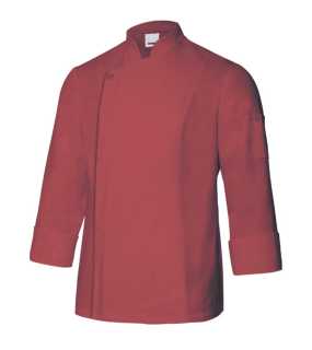 Pánska košeľa (VELILLA MEN'S LS CHEF JACKET) > červená (coral) > 64
