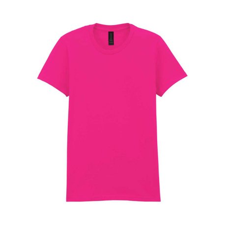 Dámske tričko(GILDAN SOFTSTYLE MIDWEIGHT WOMEN'S T-SHIRT) > ružová (heliconia) > M