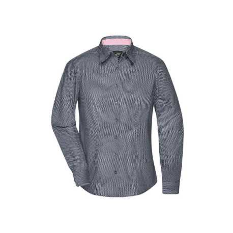 Dámska košeľa (DAIBER Ladies Shirt Wings) > šedá (titanium) / biela > L
