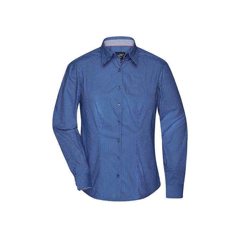 Dámska košeľa (JN Ladies Shirt Wings) > modrá / biela > S