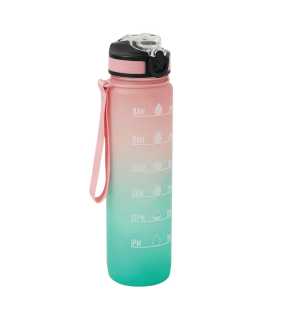 Športová fľaša > ružová / tyrkysová