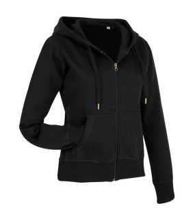 Dámska mikina (Active Sweatjacket STEDMAN) > čierna > M