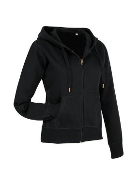Dámska mikina (Active Sweatjacket STEDMAN) > čierna > S