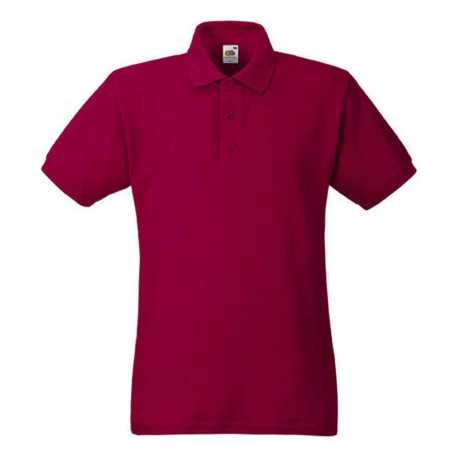 Pánska polokošeľa (FRUIT OF THE LOOM Heavy Polo ) > červená (brick) > L