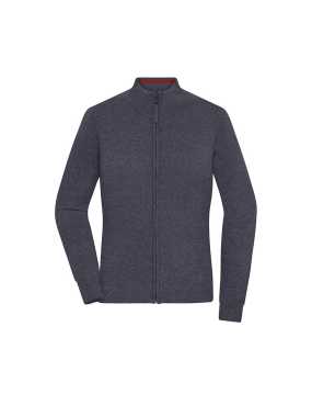 Dámsky sveter (JN Ladies' Zip-Cardigan) > šedá (anthracitemelange) > M