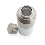 Fľaša na vodu Fluid 600ml z RCS recyklovanej ocele > biela
