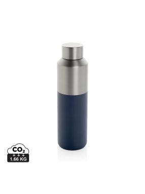 Fľaša na vodu Fluid 600ml z RCS recyklovanej ocele > modrá (navy)